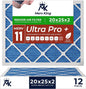 MervKing 20x25x2 Air Filter Actual Size: 19.7" x 24.7" x 1.75" MERV 11 MPR by MervKing