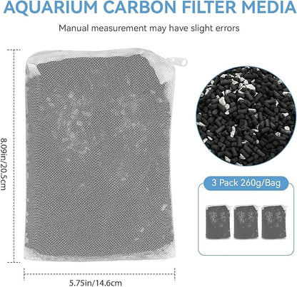 8 Oz Pro-C Mixed Aquarium Canister Filter Media Bag Compatible - Image 2