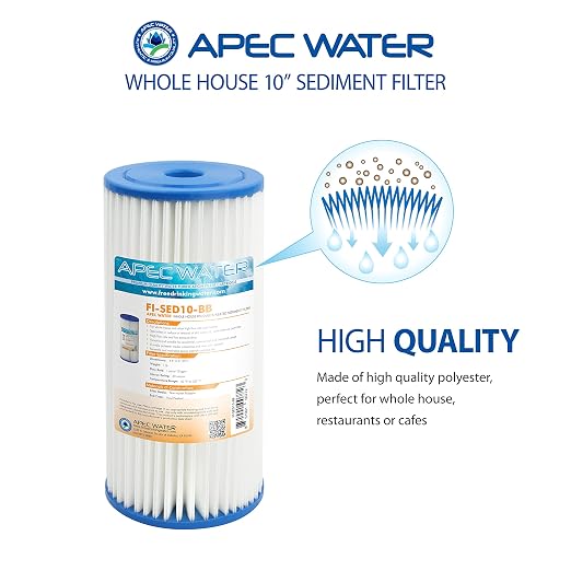 APEC Water Systems CB1-SED10-BB Whole House Sediment Water Filter 10" Home - Image 3