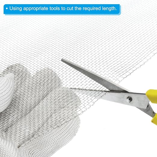 PATIKIL 40" L x 10" W Woven Wire Mesh, 12 Mesh 304 Stainless Steel Air Vent - Image 4