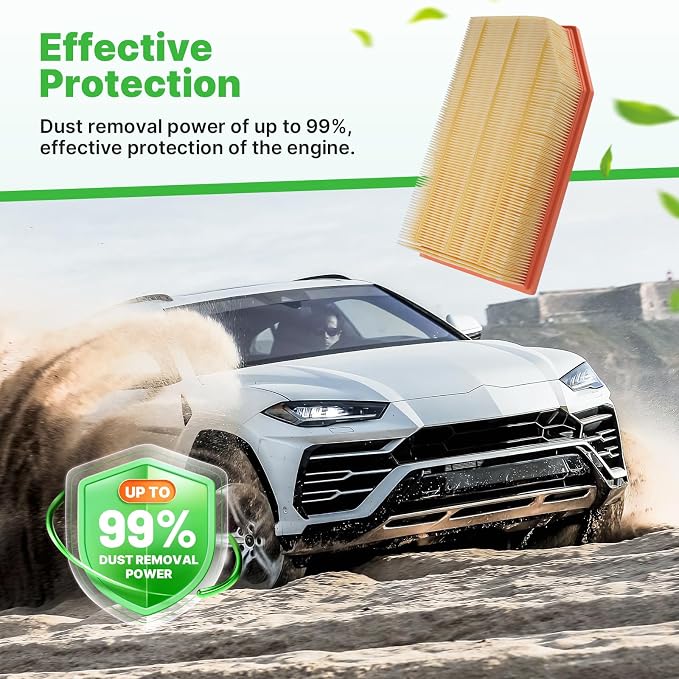 2PCS Engine Air Filter Fit for Jeep Wrangler 2018-2025 2026 2.0L/3.6L, Jeep - Image 5