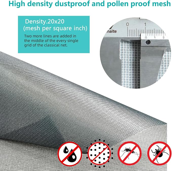 High Density dustproof and Pollen Proof net Window Screen mesh roll Used to - Image 3