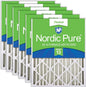 Nordic Pure 20x25x4 Pleated MERV 13 Air Filters 6 Pack by NordicPure