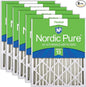 Nordic Pure 16x24x4 Pleated MERV 13 Air Filters 6 Pack by NordicPure