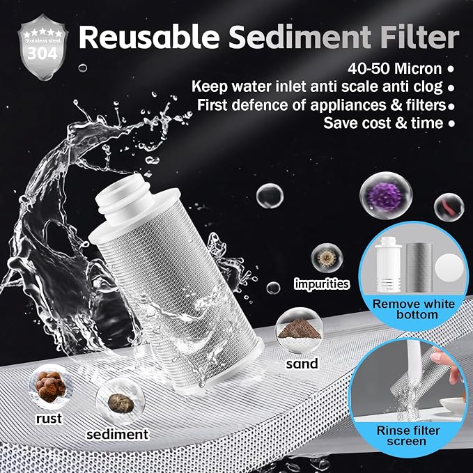 FA21 Washer Water Filter Reusable, brass garden hose filter - Image 4
