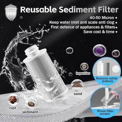 FA21 Washer Water Filter Reusable, brass garden hose filter - Image 4