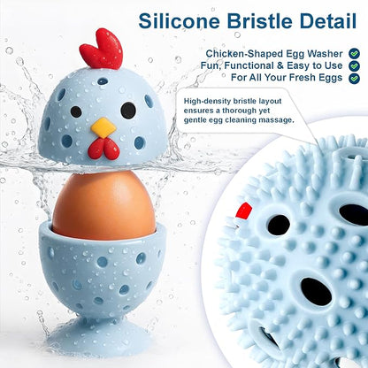 Egg Washer for Fresh Eggs, Egg Scrubber for Fresh Eggs, 2 Reusable Silicone - Image 2
