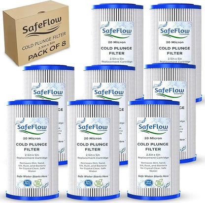 5" x 2.5" Cold Plunge Filter 20 Micron – Fits The Pod Ice Cold Plunge Water by Unknown