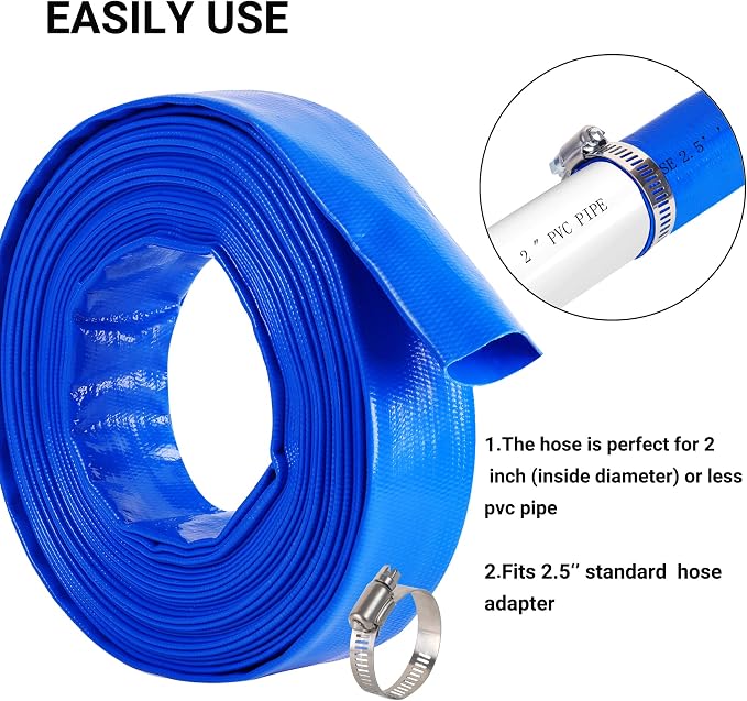 2.5" x 50 FT Pool Backwash Hose, - Image 6