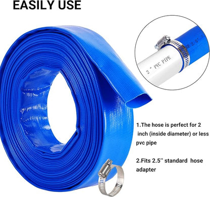 2.5" x 50 FT Pool Backwash Hose, - Image 6