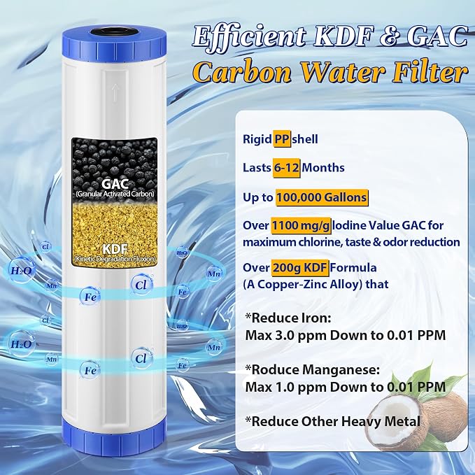 KDF-20BB & GAC Carbon Water Filter - Image 4