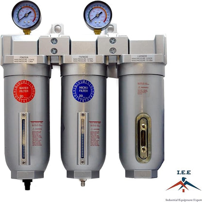 1" Inline Compressed Air Regulator Filter Desiccant Dryer Moisture Separator 4 - Image 2