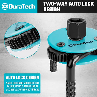 DURATECH Adjustable Oil Filter Wrench, Magnetic 3-Jaw Oil Filter Removal Tool - Image 3