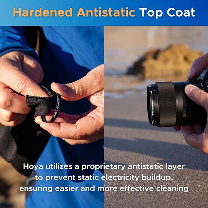 Hoya EVO Antistatic 40.5mm Filter — Camera Lens UV Filter w/ 16-Layer SMC - Image 4