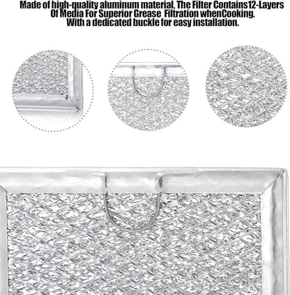 3 Pack Grease Filter & Charcoal Filters Set - Image 2