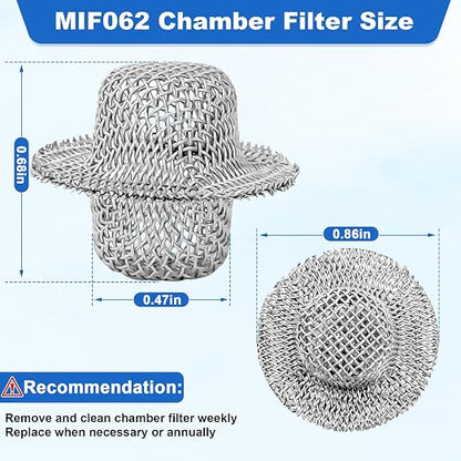 2 Pack MIF062 Fill/Vent Mesh Chamber Filter Compatible - Image 2