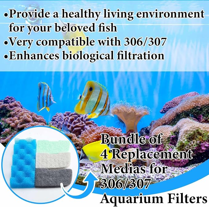 20 Pcs Aquarium Filters Replacement Filter Media Kits Compatible - Image 6