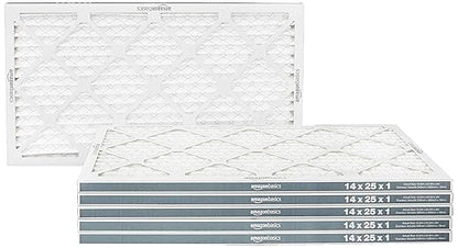 Amazon Basics 14x25x1 Air Filter 6 Pack, MERV 11 AC Furnace Filters by AmazonBasics