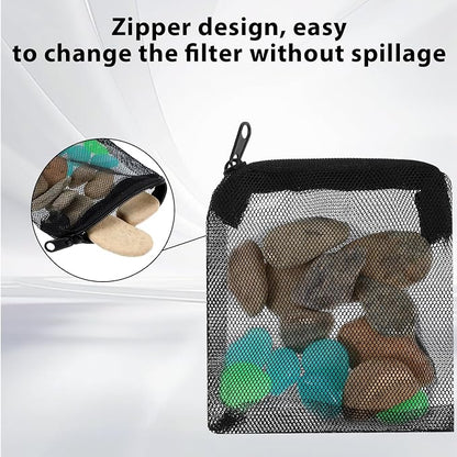 10PCS Aquarium Filter Media Bags, 3x4 Inch Fish Tank Media Mesh Filter Bags - Image 5