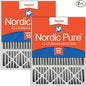 Nordic Pure 20x25x5 Lennox X6673 X6675 Replacement MERV 15 Air Filters 2 Pack by NordicPure