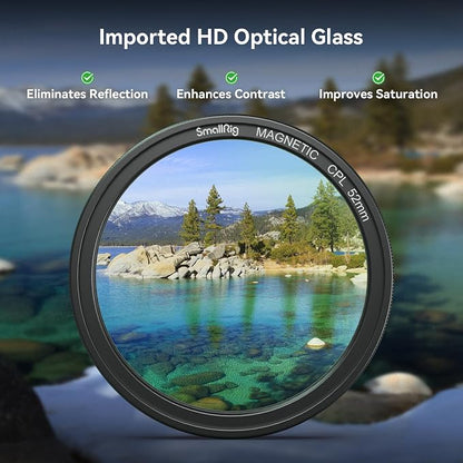 SmallRig 52mm Magnetic Circular Polarizers Filter, HD Optical Glass 28 Layer - Image 4
