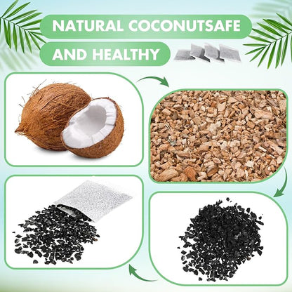 Lounsweer 100 Pcs Activated Charcoal Water Filter Coconut Shell Distiller - Image 4