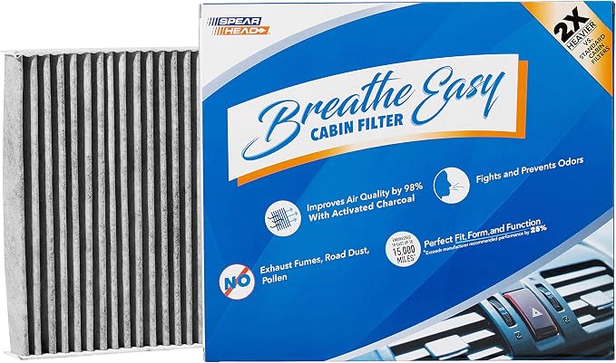 Spearhead Odor Defense Breathe Easy AC & Heater Cabin Filter | Fits 07-08 Fit by SPEARHEAD