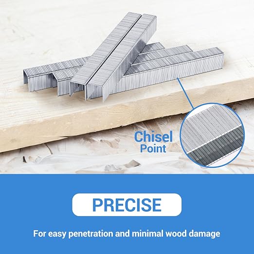 meite T-50 Heavy Duty Staples, 1/4 Inch Galvanized T-50 Staples - Image 5