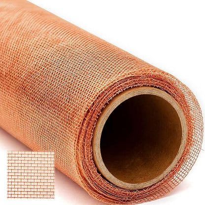 Zonon 99.999% Pure Copper Mesh Screen 36" x 25', 0.11in Wire Diameter, 16x16 by Zonon
