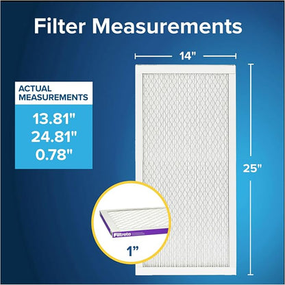 Filtrete 14x25x1 AC Furnace Air Filter, MERV 12, MPR 1500, CERTIFIED asthma & - Image 2