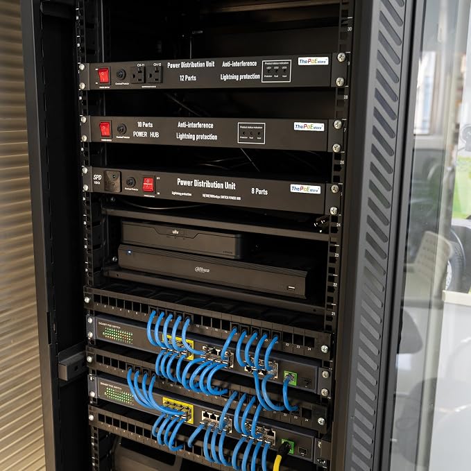 10 Outlets Horizontal 1U PDU Rackmount Power Strip - Image 8