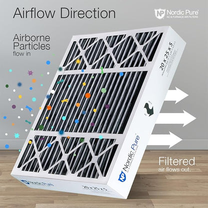 Nordic Pure 20x25x5 Honeywell Replacement Air Filters MERV 12 Plus Carbon 2 Pack - Image 8