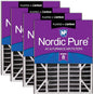 Nordic Pure 20x25x5 Air Bear AC Filter Replacement MERV 8 Plus Carbon 4 Pack by NordicPure