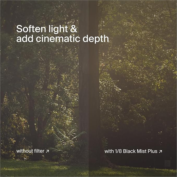 Urth 49mm Magnetic Ethereal Black Mist ⅛ Diffusion Lens Filter - Image 6