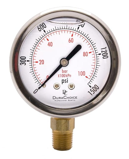 2-1/2" Oil Filled Pressure Gauge by DirectMaterial