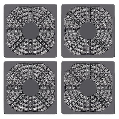 Wathai 80MM PC Fan Dust Filter Cover Computer Mess 4 Pack by Wathai