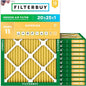 Filterbuy 20x25x1 Air Filter MERV 11 Superior Pet & Allergy Defense, by Filterbuy