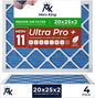 MervKing 20x25x2 Air Filter Actual Size: 19.7" x 24.7" x 1.75" MERV 11 MPR by MervKing