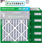 Filterbuy 20x25x4 Air Filter MERV 8 Essential Dust & Allergy Defense, by Filterbuy