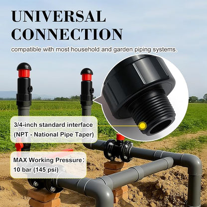 3/4 Inch Automatic Air Vent Valve | NPT Thread Connection | Continuous Venting - Image 6