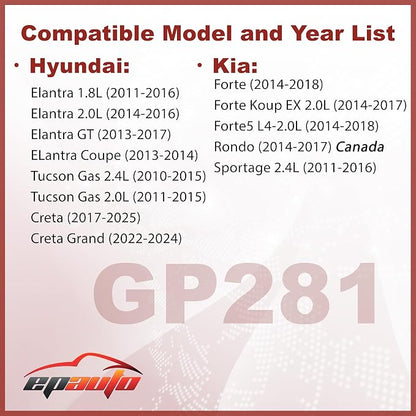 EPAuto GP281 Engine Air Filter Replacement - Image 2