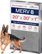 20x30x1 Electrostatic Air Filter, MERV 8, Reusable Furnace AC/HVAC Filter by LifeSupplyUSA