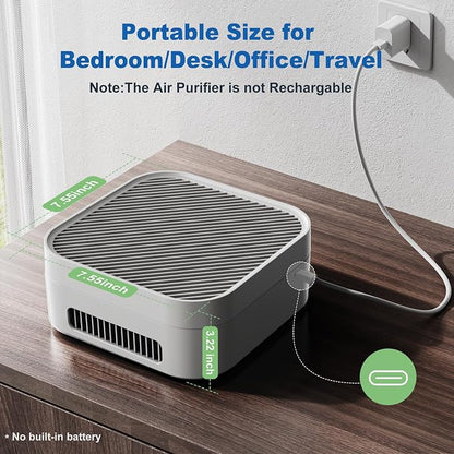 Air Purifiers for Home Bedroom Up to 600 ft², True HEPA Air Purifier for Pets - Image 2
