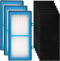 AER1 Filter 3 HEPA Filters + 6 Carbon Booster Filters Compatible by BRUVISH
