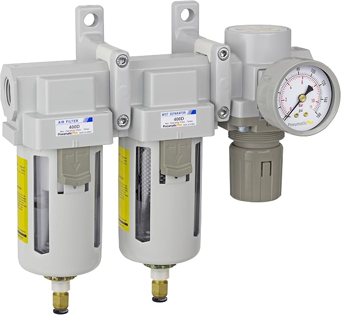 PneumaticPlus SAU450-N04DG Three Stage Air Drying System 0.1 Micron Coalescing by PneumaticPlus