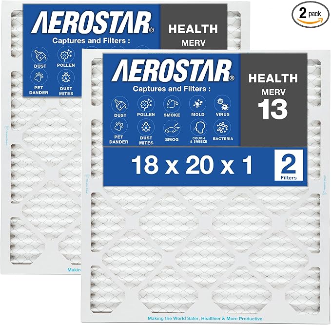 18x20x1 AC and Furnace Air Filter by Aerostar by AirFiltersDelivered