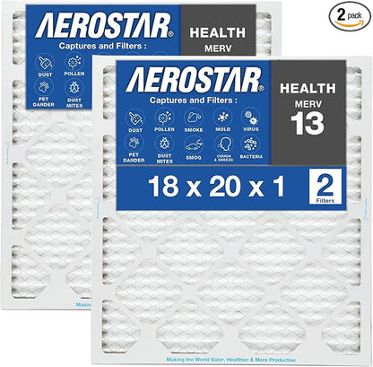 18x20x1 AC and Furnace Air Filter by Aerostar by AirFiltersDelivered