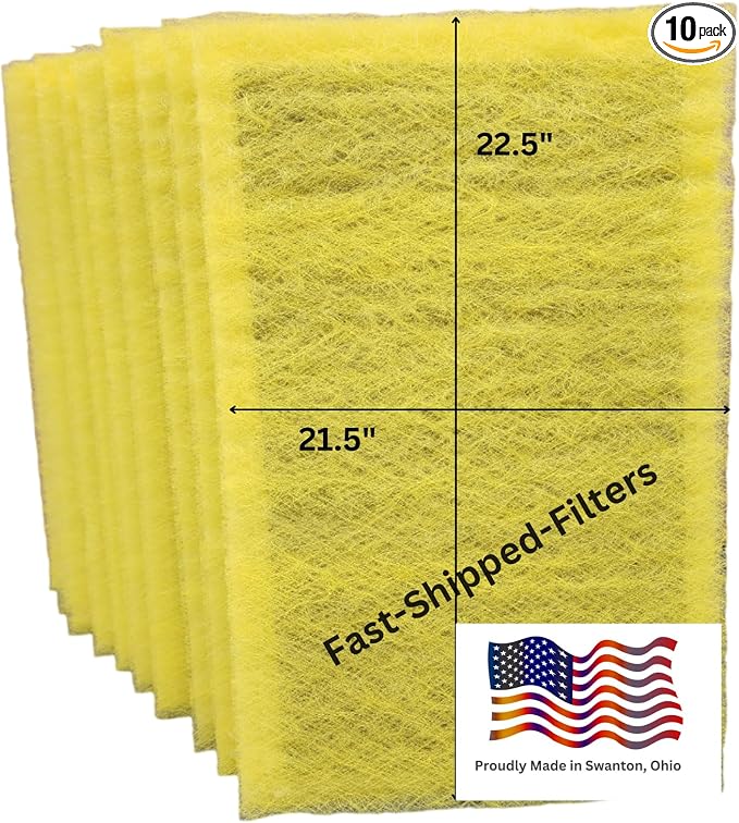 Fast-Shipped-Filters 10 Pack 24x24 Replacement Filter Pads Compatible by Unknown