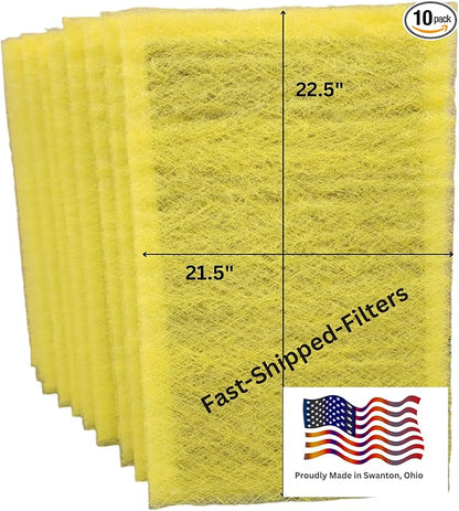 Fast-Shipped-Filters 10 Pack 24x24 Replacement Filter Pads Compatible by Unknown