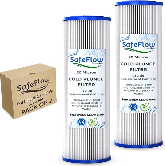 10in Ice Bath Chiller Filters 20 Micron 10" x 2.5" Water Filter Replacement by Unknown